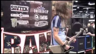 Tesla's Dave Rude NAMM 2013 Performance at the Krank Amps Booth