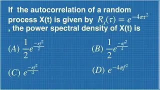 COMMUNICATION SYSTEM || SOLVED PROBLEM || CALCULATE POWER SPECTRAL DENSITY FUNCTION