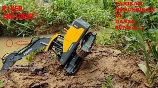 RC Excavator Membuat Tanggul Sungai IHampir Tenggelam #rcexcavator #bekoexsavator #rcexcavatortoy