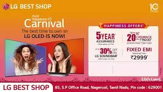 Best LG 4K OLED TV | OLED Happiness Carnival | LG Best Shop Madurai Nagercoil