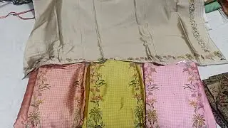Original Ganga brand pure chinon k party wear suit (9991851775)