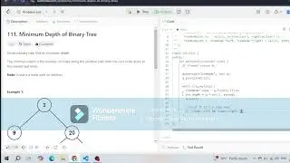 Leetcode.111.Minimum Depth of Binary Tree problem for Interview #leetcode111 #easyproblem #dsa
