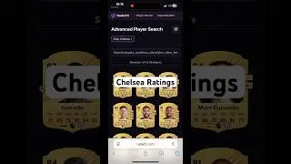 Player Ratings | Chelsea | EA FC 26 #chelseafc #eafc #ultimateteam