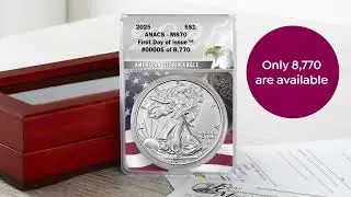 2025 MS70 ANACS FDOI LE 8,770 Silver Eagle and Grading C...