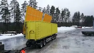Vaihtolavaper&auml;vaunu / Swap body trailer