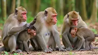 🔴LIVE: Hungry Monkey Group Collecting Food in the Forest | Wildlife Behavior