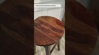 Harrington Sheesham Wood Tall Bar Stool In Provincial Teak Finish