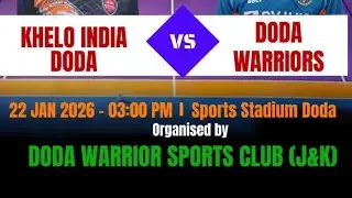 Adbhut Doda Kabaddi League Trial Match Doda Warrior vs Khelo India Doda#pkl