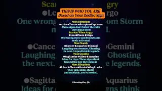 THIS IS WHO YOU ARE Based on Your Zodiac Sign #zodiac #zodiacsigns #astrology #horoscope #tarot