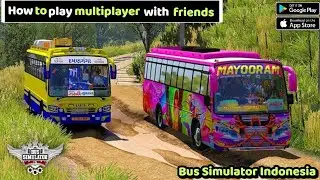 How to play multiplayer race in bus simulator indonesia | Bus simulator indonesia new update #bussid