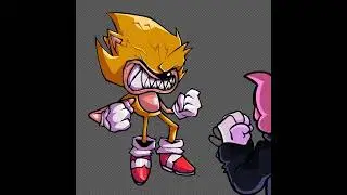 Fleetway Super Sonic Cag4ndo 💩💩🤑😎 #fridaynightfunkin #fleetway #drawing