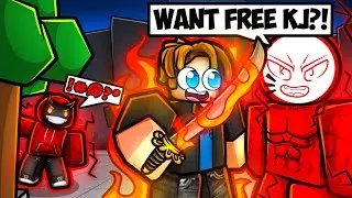 Я нашел БЕСПЛАТНОГО МОШЕННИКА KJ, и вот что произошло... (Roblox The Strongest Battlegrounds)