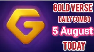 5 August GOLD VERSE DAILY COMBO TODAY | GOLD VERSE BOT DAILY BOUNTY @SatosiBot