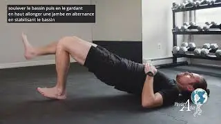 Course &agrave; pied - Renforcement des fessiers - progression pont