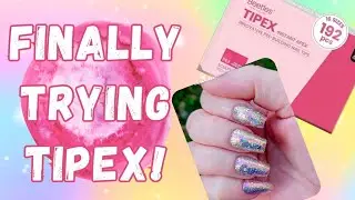 Наконец-то пробую полное покрытие Tipex! Плюс самый простой дизайн ногтей!