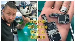 ADVANCED REPAIRS - iPHONE X NO BOOT - NO POWER - SHORT ON 1V8_IO - NO BLUETOOTH AFTER DROP - ICC PRO
