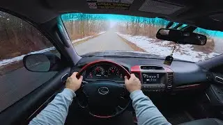 POV Drive (No Talking) - Lexus GX470 V8 -  Foggy Winter Morning, Relaxing Drive