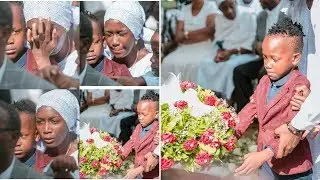 Picha hii ya mtoto wa Ruge na Zamaradi akimuaga baba yake yawaliza wengi