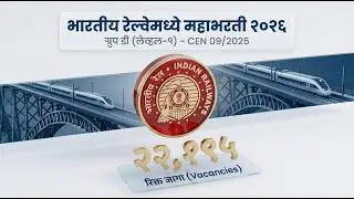 RRB Group D Mega Bharti 2026 ( New Notification ) | 22195 Vacancies | 10th Pass | Apply Online
