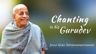 Jagad Guru Siddhaswarupananda Chanting to His Gurudev, Srila Bhaktivedanta Swami Prabhupada