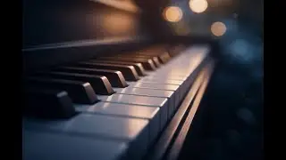 1 Hour Calm Piano & Soft Wind Noise 🌙 Deep Sleep Music | Black Screen | Relaxing Ambience