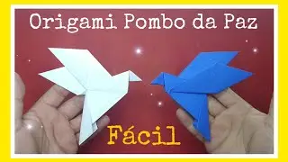 Origami Pombo da Paz ( Modelo de nível Fácil )