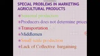 Remedies for problems of agricultural marketing