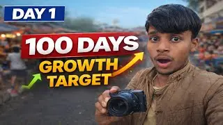 YouTube Growth 💹📈 Day 1 The Target is 100 Days  Simple YouTube Growth tips 