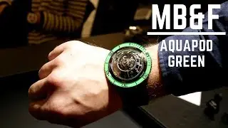 MB&F Aquapod Ti Green Hands On