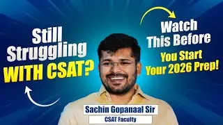 CSAT Foundation Course 2026 Launch 🚀 | Master CSAT with Sachin Gopanaal Sir | Primus IAS