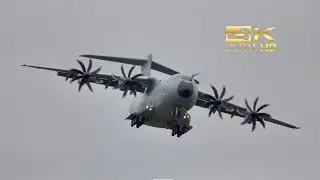 Airbus A400M Grizzly Atlas German Air Force 54+23 flying Display at RAF Fairford RIAT 2024 AirShow