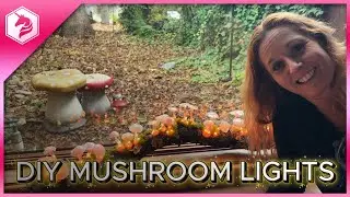 DIY Mushroom Lights with Hot Glue and Programmable Fairy Lights #wled #adafruit