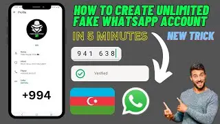 How to create unlimited fake whatsapp account || GET AZERBAIJAN VIRTUAL NUMBER FOR WHATSAPP 🇦🇿