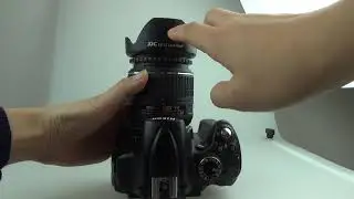 JJC LS ABS Screw in Lens Hood Installation