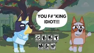 ESRB ratings portrayed by Bluey!