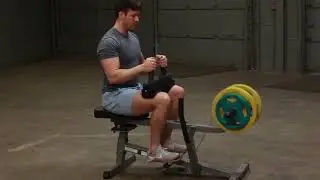 Productvideo: Body-Solid GSCR349B Pillow Block Seated Calf Machine - Zwart