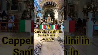Cappella Bufalini inside Santa Mar #Rome #CappellaBufalini #ChurchArt #HistoricRome #HiddenGemsRome