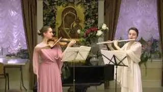 Joseph Bodin de Boismortier. Sonata I in G-dur for flute and violin, op.51