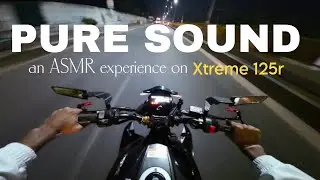 Hero Xtreme 125r ASMR Hyderabad Night ride 2025 Motorcycle India 