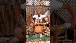 Craftsman Making Bamboo Chair
