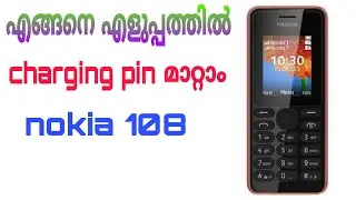 How to repair nokia 108 charging pin