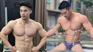 jaymily_jaabir_ni:Thai male model, fitness coach, showing perfect muscles