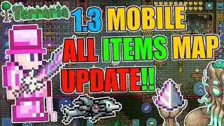 Terraria 1.3 Mobile ALL ITEMS WORLD UPDATE!! NOW With All NPC & Developer Items!!
