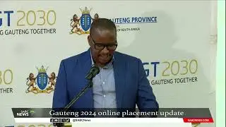 Gauteng Education MEC Matome Chiloane updates on the 2024 online placement process