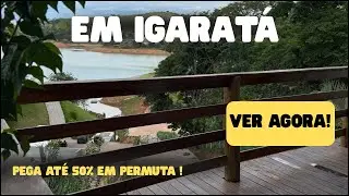 EM IGARAT&Aacute; - P&Eacute; NA &Aacute;GUA - 5 SU&Iacute;TES - PEGA AT&Eacute; 50% EM PERMUTA- OPORTUNIDADE! 