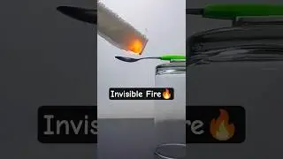 Invisible Fire Experiment 🔥 | The Science Behind the Hidden Flame! #shorts #science