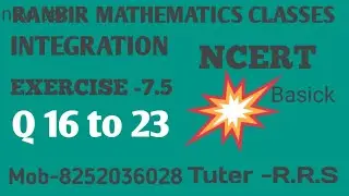 #Partial fraction Class -12th #integration  Exercise -7.5 question -16 to 23 Tak One shot video 2026