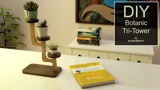 DIY Botanic Tri-Tower: Free 3-Tiered Wooden Succulent Planter Stand | Printable PDF & DXF Files