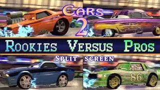 Cars 2 Rookies Versus Pros 4 Player Showdown Chick Hicks Dominates Everyone