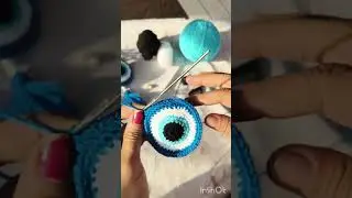 Crochet evil eye keychain 🧿| Full Video | #crochet 